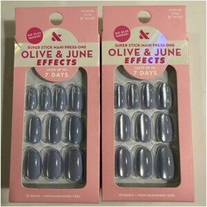 Olive & June Super Stick Effects BP Velvet Press on Nails 2 Pack